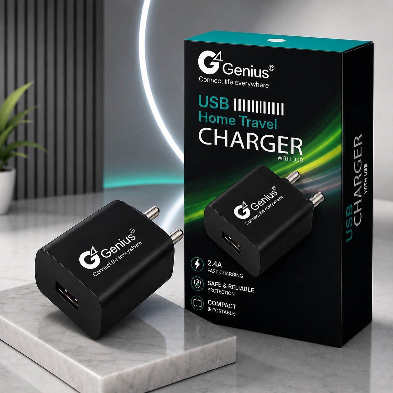 2.4A USB Home Travel Charger